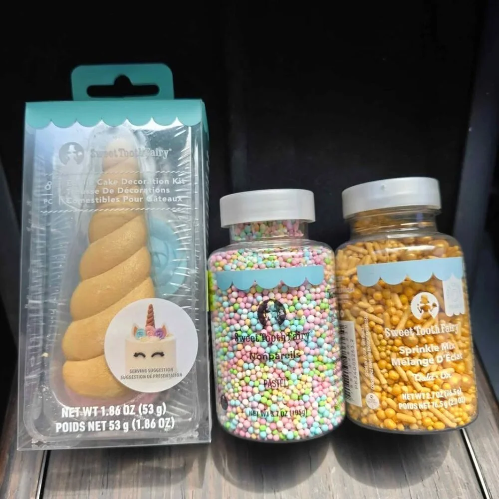 Unicorn cake toppers bundle. Unicorn birthday cake. Unicorn toppers and 2 jar of